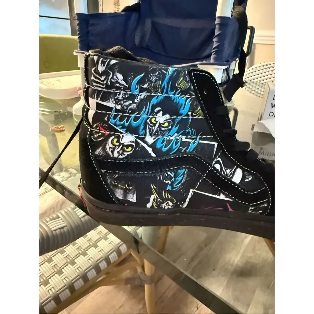 Vans X Disney Villains Sk8-Hi 100th Anniversary Sneakers 9.5 Mens 11 Women’s EUC